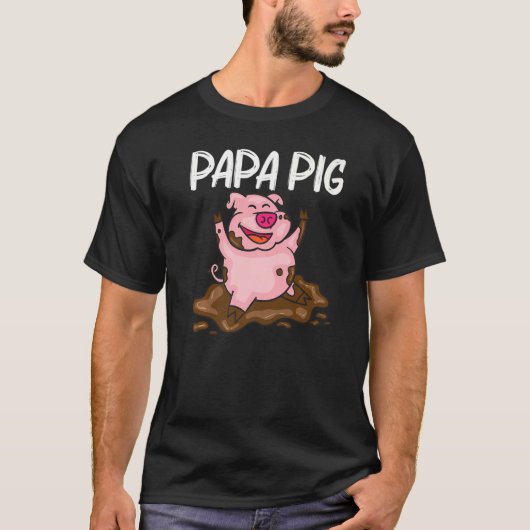 Schweinefleisch für Männer Vater Hog Bauer T-Shirt (Vorderseite)