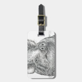 Schweinefleisch Gepäckanhänger (Vorderseite vertikal)