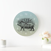 Schweinefleisch Große Wanduhr (Zuhause)