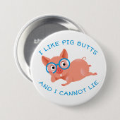 Schweinefleisch-Hintern Button (Vorne & Hinten)