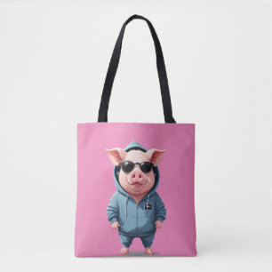 Schweinefleisch Hoodie Funny Cooler Tiercharakter Tasche