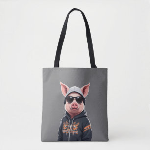 Schweinefleisch Hoodie Funny Cooler Tiercharakter Tasche