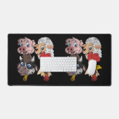 Schweinefleisch Hühner Hühner Kleinkinder Funny Fa Schreibtischunterlage (Tastatur & Maus)