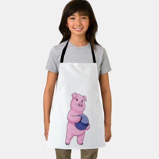 Schweinefleisch im Bowling mit Bowlingball Schürze (Insitu)