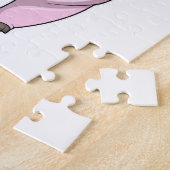 Schweinefleisch im Poker mit Poker-Chips Puzzle (Seite)