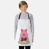 Schweinefleisch im Poker mit Poker-Karten Schürze (Getragen)