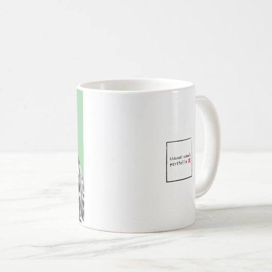 Schweinefleisch in Jaguar Pelzmatte (Moegi) Kaffeetasse (VorderseiteRechts)