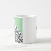 Schweinefleisch in Jaguar Pelzmatte (Moegi) Kaffeetasse (Mittel)