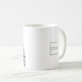 Schweinefleisch in Jaguar Pelzmatte (Schnee) Kaffeetasse (VorderseiteRechts)