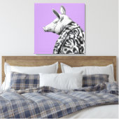 Schweinefleisch in Jaguar Pelzmatte (Sumire) Leinwanddruck (Insitu (Schlafzimmer))