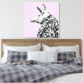 Schweinefleisch in Jaguar Pelzmatte (Ume) Leinwanddruck (Insitu (Schlafzimmer))