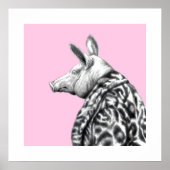 Schweinefleisch in Jaguar Pelzmatte (Ume) Poster (Vorne)