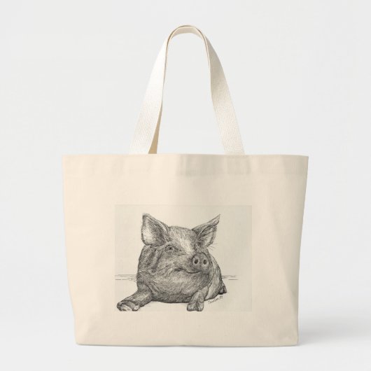 Schweinefleisch Jumbo Stoffbeutel (Vorne)