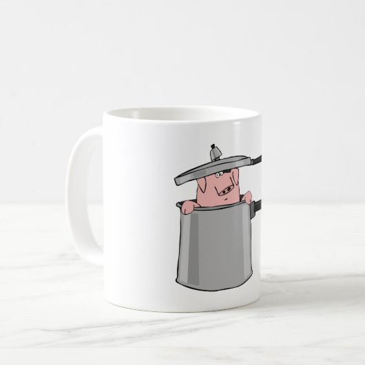 Schweinefleisch Kaffeetasse (Vorderseite Links)