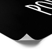 Schweinefleisch-Kartoffel Funny Potato Pun Dark BG Poster (Ecke)