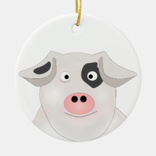 Schweinefleisch Keramik Ornament