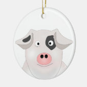 Schweinefleisch Keramik Ornament (Links)