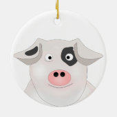 Schweinefleisch Keramik Ornament (Hinten)