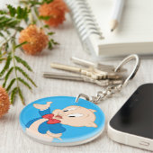 Schweinefleisch| Klassische Pose Schlüsselanhänger (Vorderseite rechts)