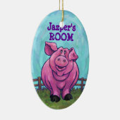 Schweinefleisch kommt und geht keramik ornament (Rechts)