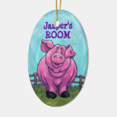 Schweinefleisch kommt und geht keramik ornament (Links)