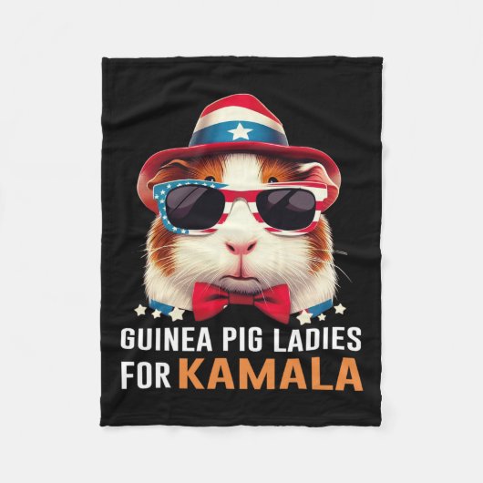 Schweinefleisch Ladys for Kamala Funny Cat 2024 Pr Fleecedecke (Vorderseite)