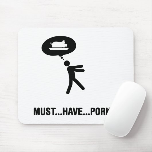 Schweinefleisch-Liebhaber Mousepad (Mit Mouse)