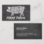Schweinefleisch | Metzger Visitenkarte (Vorne/Hinten)