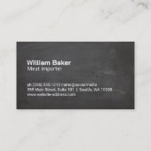 Schweinefleisch | Metzger Visitenkarte (Rückseite)