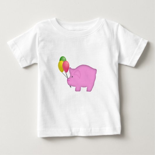 Schweinefleisch mit Balloons-Shirt Baby T-shirt (Vorderseite)
