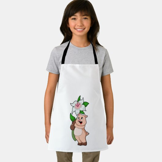 Schweinefleisch mit Blume Lilie Schürze (Insitu)