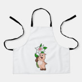 Schweinefleisch mit Blume Lilie Schürze (Vorderseite)