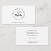 Schweinefleisch mit Flügeln GRILLEN Barbecue Squar Visitenkarte (Vorne/Hinten)