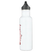 Schweinefleisch mit gelber Blume Edelstahlflasche (Rechts)