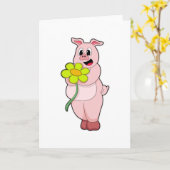 Schweinefleisch mit gelber Blume Karte (Gelbe Blume)