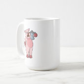 Schweinefleisch mit Kaffeekanne Kaffeetasse (Vorderseite Links)