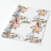 Schweinefleisch mit Lebensmitteln Geschenkpapier (Ungerollt)