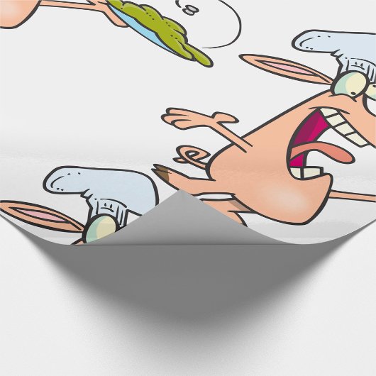 Schweinefleisch mit Lebensmitteln Geschenkpapier