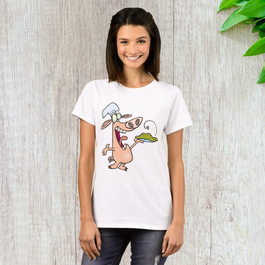 Schweinefleisch mit Lebensmitteln T-Shirt