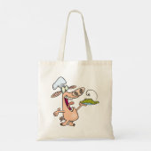 Schweinefleisch mit Lebensmitteln Tragetasche (Rückseite)