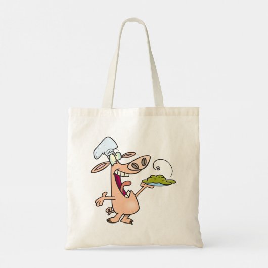 Schweinefleisch mit Lebensmitteln Tragetasche (Rückseite)