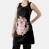 Schweinefleisch mit Leopard-Kopfband Blume Niedlic Schürze (InSitu)