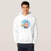 Schweinefleisch mit Pint Bier Mens Hoodie (Vorne ganz)