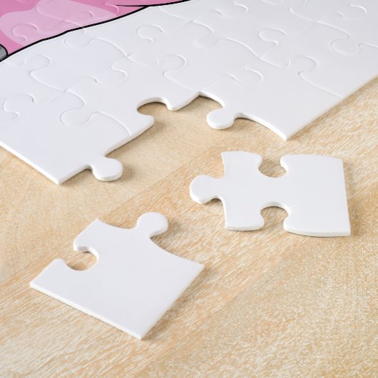 Schweinefleisch mit Rose Blume Puzzle (Seite)