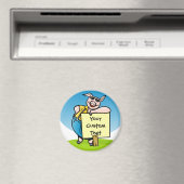 Schweinefleisch mit Schild Magnet (In Situ (Geschirrspüler))