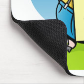 Schweinefleisch mit Schild Mousepad (Ecke)