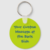 Schweinefleisch mit Signalton-Schlüsselanhänger Schlüsselanhänger (Rückseite)