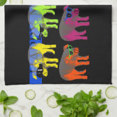 Schweinefleisch Neues Jahr 2019 Pop H Küchentücher (Gefaltet)