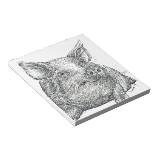 Schweinefleisch Notizblock (angewinkelt)