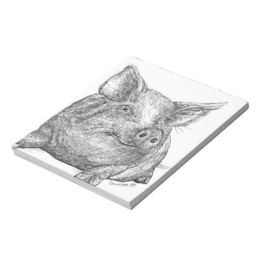 Schweinefleisch Notizblock (Rotiert)